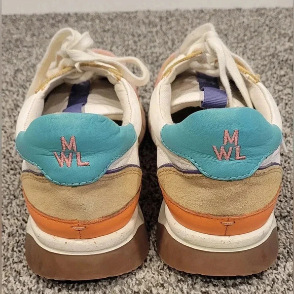 Madewell Kickoff Trainer Sneakers Colorblock Leather Womens Size 7 Mens 5.5 - Picture 6 of 8